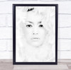 Asian Model Modelling Portrait Headshot Beauty Beautiful Ice Wall Art Print