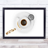 Coffee Cup Drain Spill Concept Plug Denmark Faaborg High Key Wall Art Print