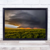 Kansas Supercell Thunderstorm Sunset Midwest Weather Thunder Wall Art Print