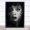 Portrait Fine art Noir Black and white Effects Tremble birds Wall Art Print