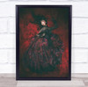 Portrait Girl Model Woman Red Dress Fashion Japan Asia Asian Wall Art Print