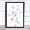 Still Life Flower Flowers Flora Floral Botanical Summer Pink Wall Art Print