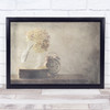 Still Life Texture Vase Flowers Books Clock Watch Time Table Wall Art Print