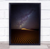 Africa Desert Dunes Namibia Night Sand Sky Sossusvlei Stars Dune Wall Art Print