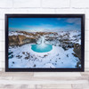 Aldeyjarfoss Iceland Waterfall Pool Ice Cold Winter Frost Frozen Wall Art Print