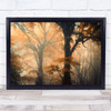 Autumn Fall Landscape Trees Forest Leaf Leaves Atmosphere Season Wall Art Print