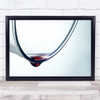 Beverage Clear Down Drop Drops Empty Falling Fluid Fragile Glass Wall Art Print