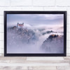 Cityscape Toledo Fog Clouds Blue Spain City Skyline Town Village Wall Art Print