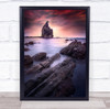 Landscape Landscapes Coast Coastal Cliff Cliffs Rock Rocks Water Wall Art Print