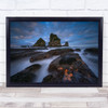 Seascape Moody Sky Cloud New Zealand Starfish Greymouth Starfish Wall Art Print