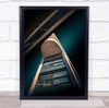 Teal Architecture Perspective Pov Urban City Cityscape Eindhoven Wall Art Print