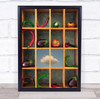 Vegetable Vegetables Cloud Shelf Shelves Kitchen Food Eat Pepper Wall Art Print