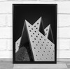 Architecture Geometry Black & White Black And White Roof Modern Abstract Print