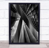 Architecture Triangle Arrow Needle Facade Black & White Windows Pointing Print