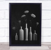 Flower Daucus Carota Wild Carrot Vase Vases Flowers Black & White Floral Print