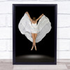 Angel Dress Ballerina Ballet Action Portrait Dance Dancer Wings Wall Art Print