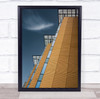 Architecture Lines Facade Building Beige Skyscraper Skyscrapers Wall Art Print