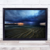 Beach Temple Rood Arch Landscape Weather Storm Clouds Zen Drama Wall Art Print