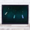 Boats Water Lake Switzerland Buoy Attached Secured Aerial Above Wall Art Print