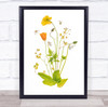 Botanical Flowers Macro Yellow Flower Flora Floral Graphic High Wall Art Print