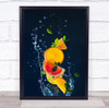 Refreshing Cool Colourful Citrus Orange Slice Slices Fruit Food Wall Art Print