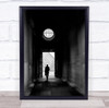 Street Architecture Louvre France Paris Corridor Hallway Window Wall Art Print