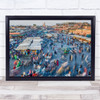 Cityscape Morocco Marrakech Marokko Henkersplatz Djemaa-El-Fna Wall Art Print