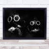 Gas Mask Masks Fallout Pollution Environment Steampunk Glasses Wall Art Print
