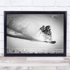 Action Sports Winter France Skiing Offpiste Backcountry Fun Wall Art Print