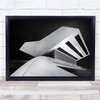 Architecture Geometry Shapes Black & White Modern Contrast Wall Art Print