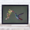 Bird Nature Flower Flight Nectar Eat Eating Drink Drinking Wall Art Print