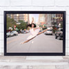 Dance Portrait Girl Dancer Dancing Urban Jump Leap Gravity Wall Art Print