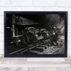 Documentary Machinist Train Worker Person Rail Gears Steel Wall Art Print