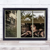 Hackesche Berlin Window Blinds Germany Woman Portrait Mood Wall Art Print