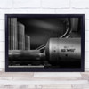 Industrial Urban Pipes Train Trains Railway Transportation Wall Art Print