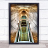 Spain Valencia Calatrava Tunnel Elevator Lift Architecture Wall Art Print
