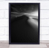 Moon Sand White sands New Mexico Dunes Night Light Black and white Print