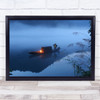 Dong Jiang Lake Light Lamp Night Landscape River Boat Oar Wall Art Print