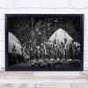 Tribe Dani Jiwica Papua Indonesia Village Dog West Before Wall Art Print