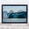 Water Sea Ocean Blue Wave Waves Landscape Teahupoo Tahiti Wall Art Print