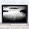 Bird Reflection Lake Lonely Alone Mood Emotion Isolation Wall Art Print