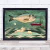 Creative Edit Surreal Surrealism Car Classic Fish Ladder Wall Art Print