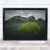 Iceland Hills Mountains Landscape Travel Famous Landmark Wall Art Print