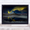 Islandia Iceland Mountain Ice Forms Shapes Travel Nature Wall Art Print