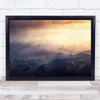 Land Fog Mist Drama Mood Light Moment Landscape mountain Wall Art Print