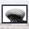 Abstract Architecture Conceptual Weird Shaped Patterned Wall Art Print