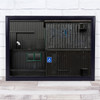 Architecture Detail Industrial Building Grey Green Blue Wall Art Print