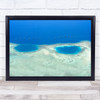 Banda blue clear Sea Maluku Islands Indonesia beautiful Wall Art Print