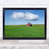 Cloud Green Field Farm Barn Landscape USA United States Wall Art Print