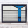 Lines Blues Abstract Architecture And A Little Rounding Wall Art Print